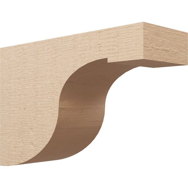 Ekena Millwork 11"W x 33"D x 22"H Classic Del Monte Rough Cedar Woodgrain TimberThane Corbel, Primed Tan CORUR11X33X22DELRCPR - main